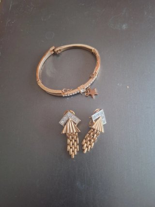 Set de Pulsera y Pendientes Vintage