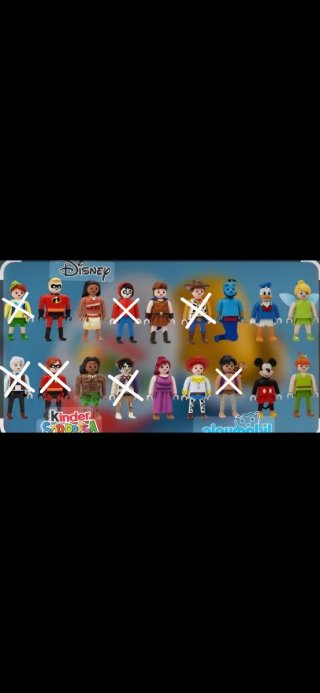 Figuras disney kinder