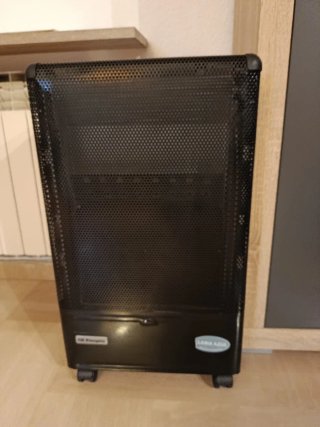 Estufa Gas Llama Azul Negra