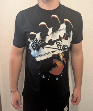 CAMISETA NEGRA - JUDAS PRIEST / TOUR 1980 - XL y +
