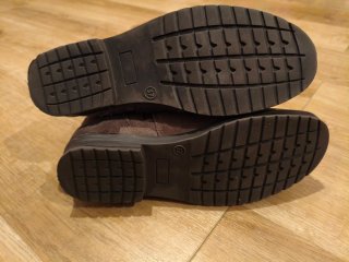 Botines de ante marrón talla 37