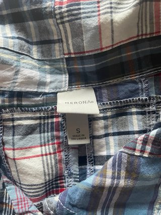 Camisa de cuadros estilo patchwork