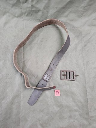 WW1 WW2 Italiano Cinturone REI fibbia (D@) (DSe)