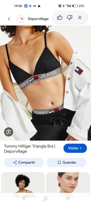 Sujetador Tommy Hilfiger Negro