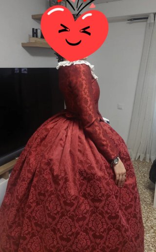 Traje de Fallera Rojo a Estrenar. Falda 38. Cor 36