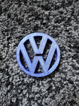 Logo Volkswagen Azul Brillante