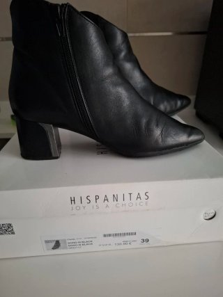 Botines Hispanitas Negros Mujer T.39