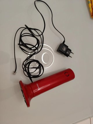 Teléfono Fijo Philips Rojo