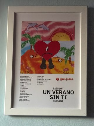 Cuadro Bad Bunny Un Verano Sin Ti