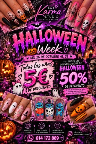Servicio de Manicura Halloween