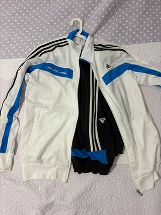 Chándal Adidas Blanco y Azul