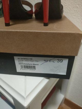 Sandalias de tacón multicolor