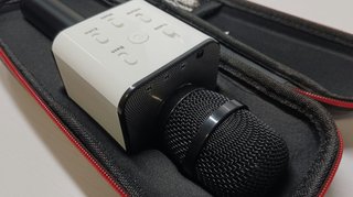 Micrófono Karaoke Bluetooth Blanco y Negro