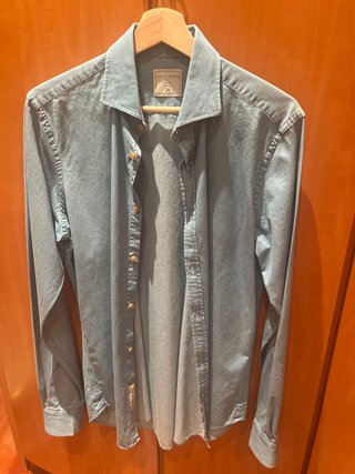 Camisa Vaquera Scalpers Azul Talla M