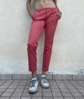 Pantaloni chino Peuterey rosa