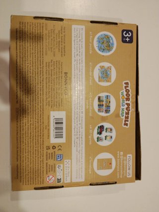 Puzzle Infantil Mapa del Mundo BONNYCO