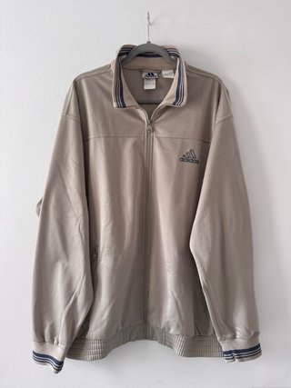 Chaqueta Adidas Retro Beige y Azul Talla XL