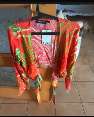 Blusa Desigual Estampada Talla M