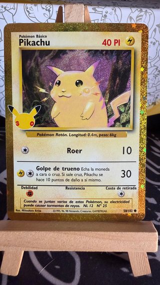 Carta Pokémon Pikachu 40 PI (30C BS 58)