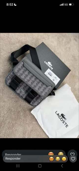 Bolso Lacoste Gris