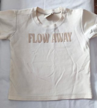 Camiseta Bebé Blanca Flow Away