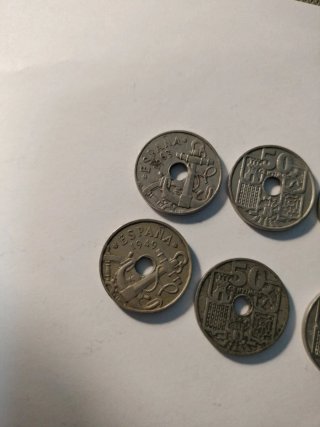Monedas 50 céntimos España antiguas(13 unidades)
