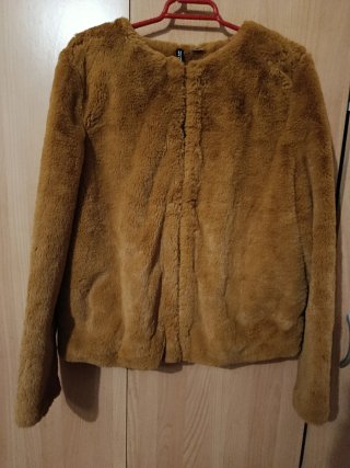 Abrigo de pelo marrón H&M
