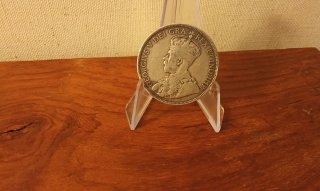 Moneda Chipre 18 Piastras 1913 Plata