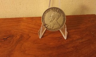 Moneda Chipre 18 Piastras 1913 Plata
