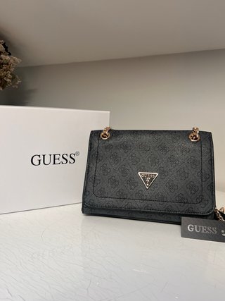 Bolso Guess Negro Estampado
