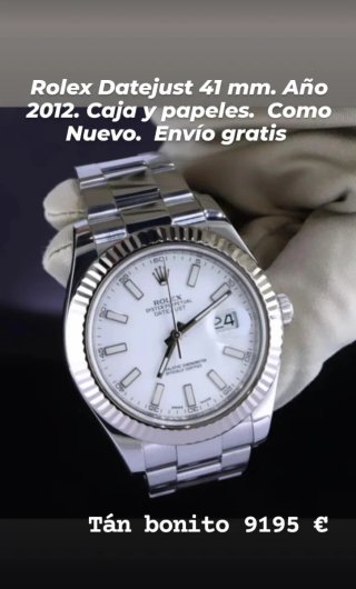 Rolex Datejust 41mm 2012 Caja y Papeles