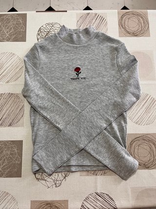 Jersey de manga larga gris