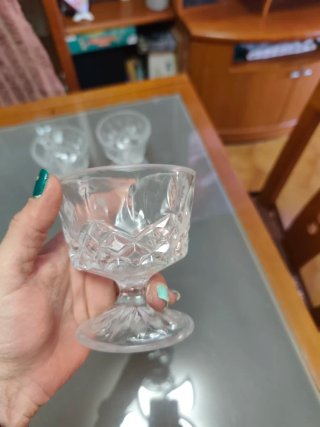 Set de 3 Copas de Cristal