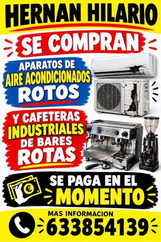 Aires Acondicionados y Cafeteras Industriales Roto