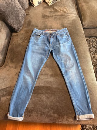 Pantalón Skinny Elástico Azul