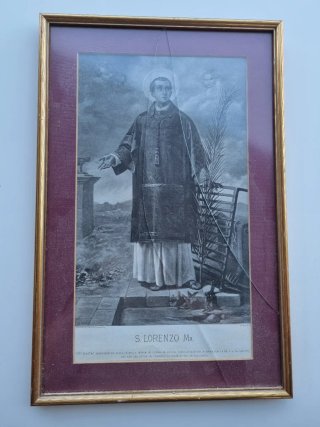 Antiguo cuadro S. Lorenzo Mr.