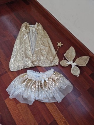 Disfraz de Hada Dorado Great Pretenders talla 4-6