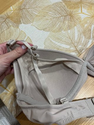Sujetador de lactancia beige