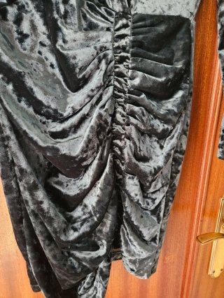 Vestido Terciopelo Mango XS