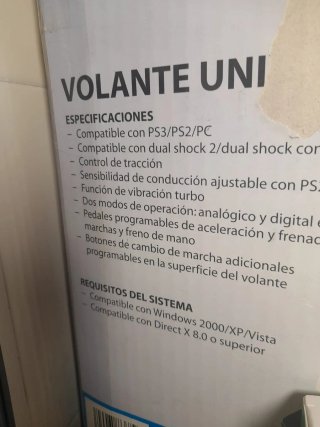 Volante y Pedales para Consola y PC universal
