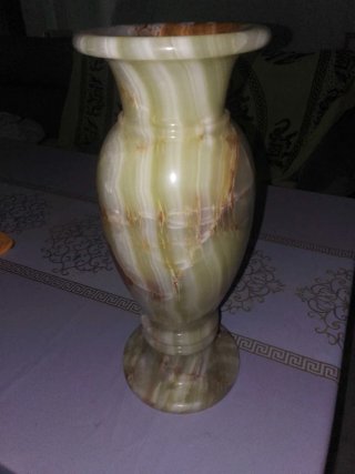 Jarrón de piedra verde 60cm