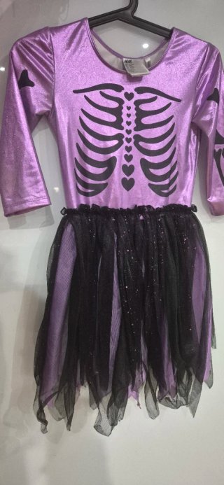 Disfraz Esqueleto Morado H&M Talla 134/140
