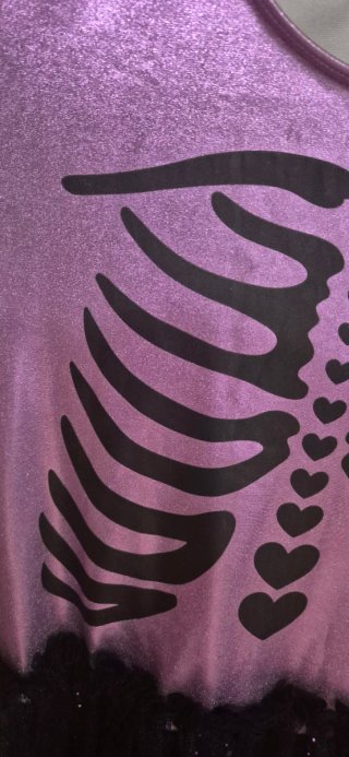 Disfraz Esqueleto Morado H&M Talla 134/140