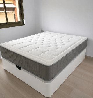 Cama con Canapé y Colchón