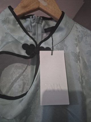 Blusa estilo oriental turquesa