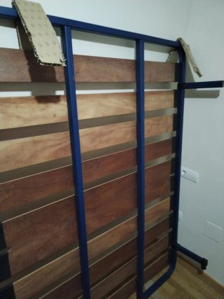 Somier 135cm Metal y Madera