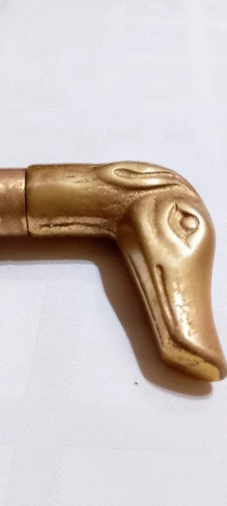 Bastón con Empuñadura de Bronce