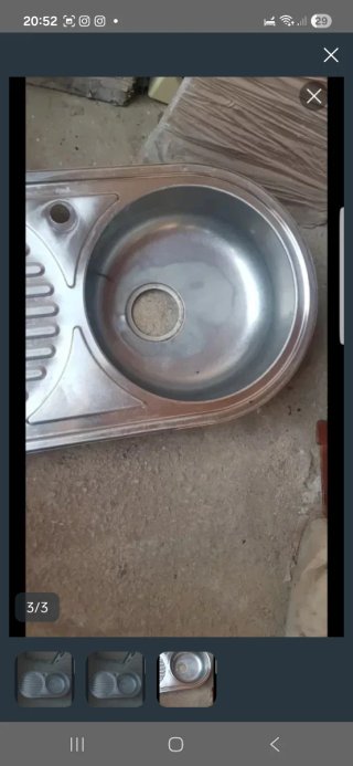 , Fregadero de un seno con escurridor
