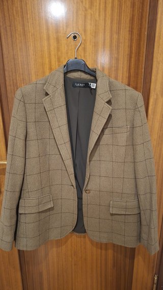 Americana Ralph Lauren cuadros marrón