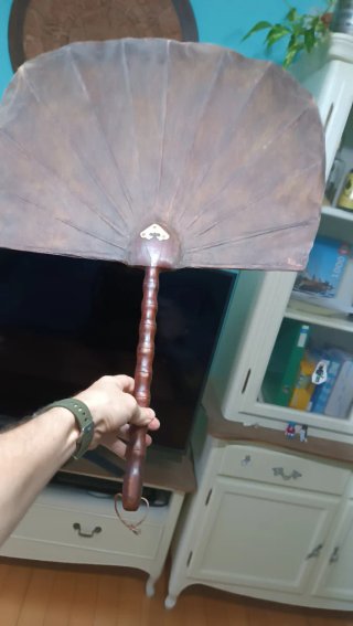 Abanico Gigante Antiguo Asiático